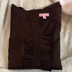 Lilly Pulitzer Dark Brown Blouse
